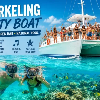 Snorkeling Party Boat Punta Cana | Catamaran Cruise, Open Bar & Natural Pool